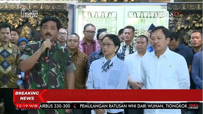 Panglima TNI pilih Natuna jadi tempat isolasi WNI dari Wuhan