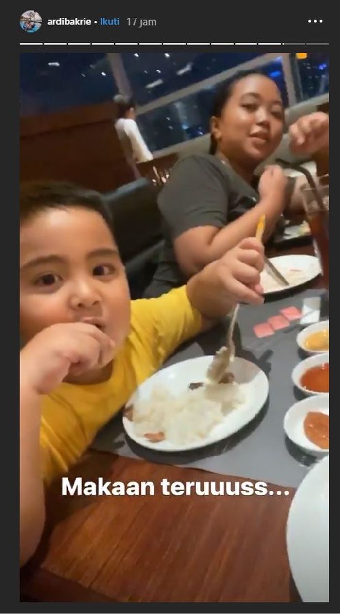 Sempat Larang Sang Anak Makan Nasi karena Khawatir Obesitas, Ardi Bakrie Tak Tega Melihat Mainaka Bakrie Memelas