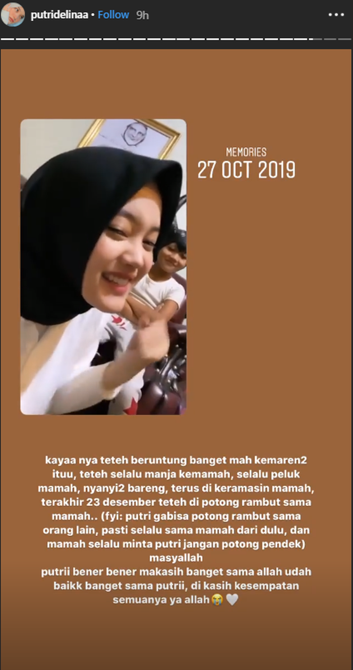 Curhat Haru Putri Delina soal Kebiasaannya Bersama Lina ...