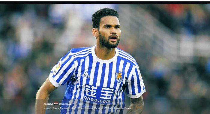 Penyerang Real Sociedad, Willian Jose.