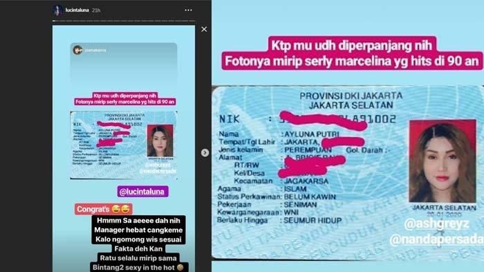 Lucinta Luna pamerkan KTP miliknya