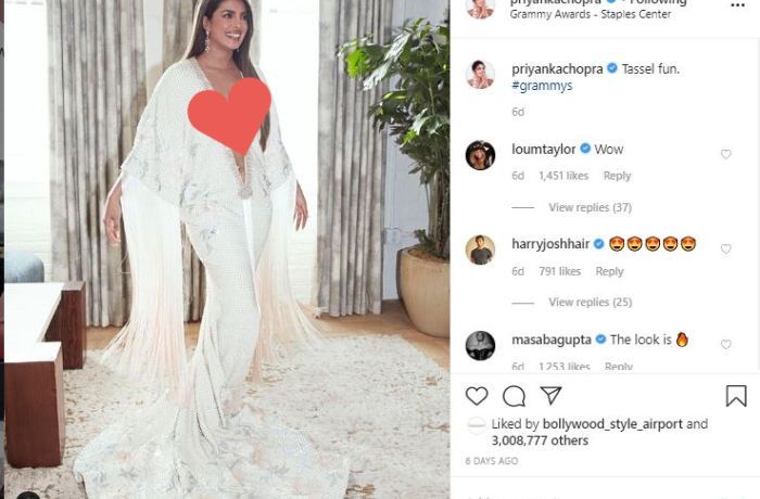 Penampilan terbuka Priyanka Chopra di Grammy Awards 2020