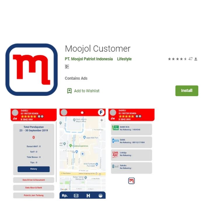 Aplikasi Moojol