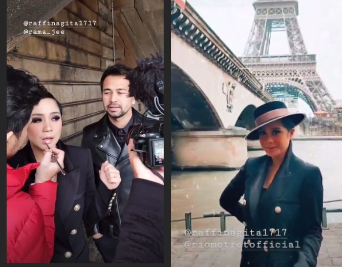 Pemotretan Nagita di Paris