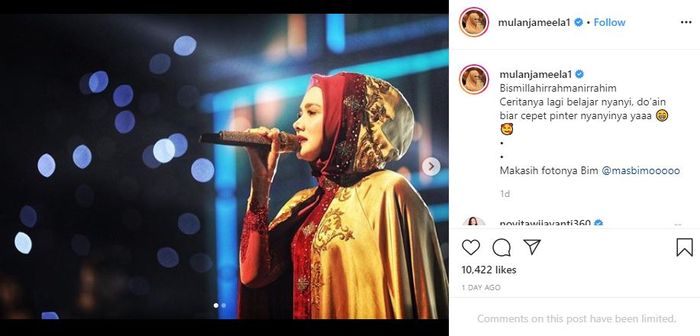 Postingan terbaru Mulan Jameela