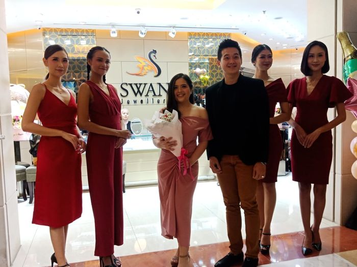 Tasya Kamila saat launching Swan Jewellery x Tasya Kamila