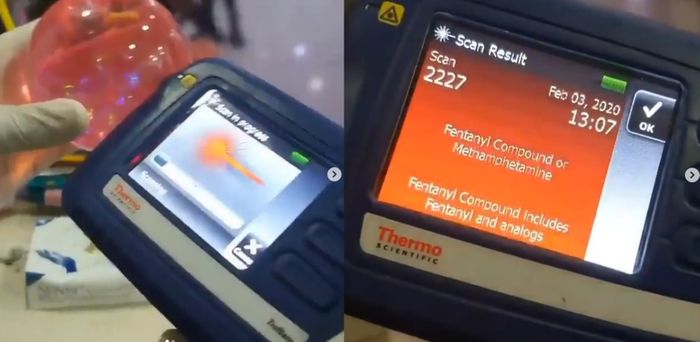 Hasil deteksi narkoa dalam mainan anak
