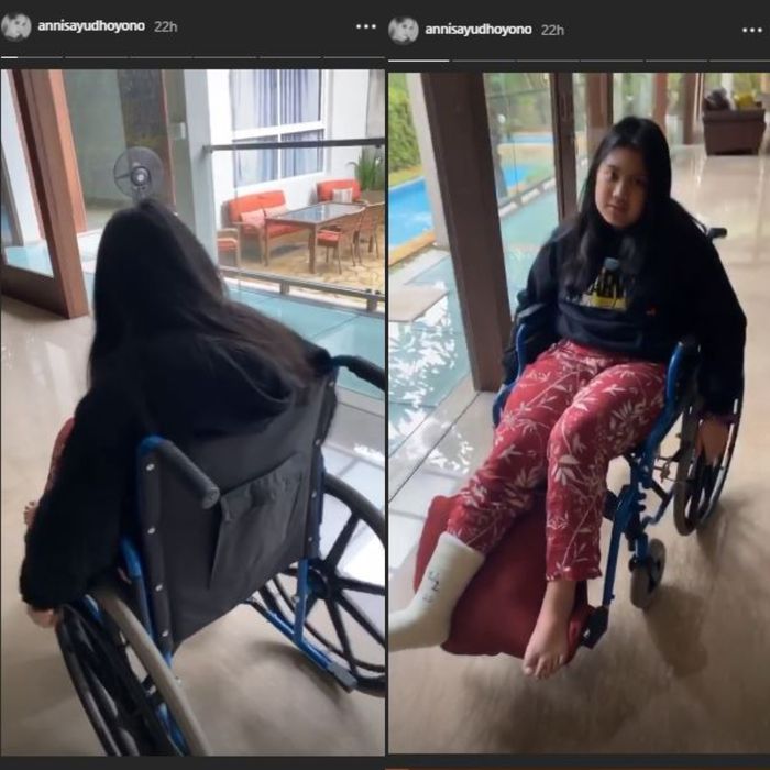 Aira pakai kursi roda