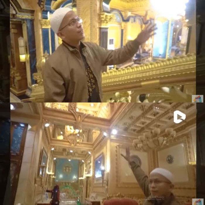 Viral rumah mewah di Palu berlapis emas