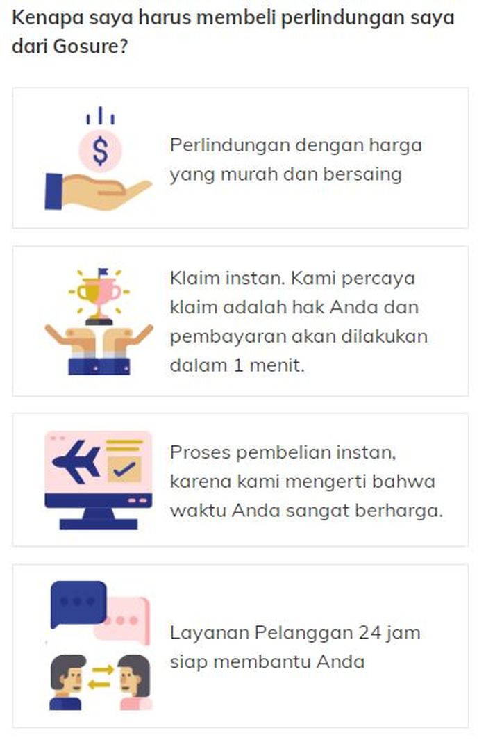 Beberapa benefit yang diberikan GoSure