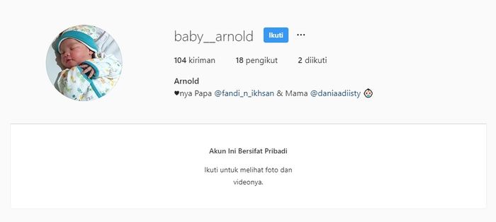 Keterangan soal identitas bayi yang digendong Mayangsari