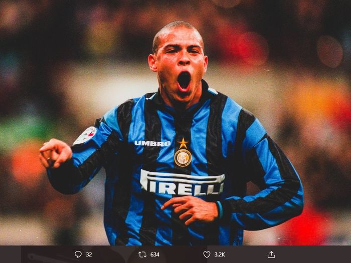 Ronaldo Nazario saat berseragam Inter Milan