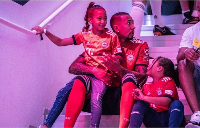 Jerome Boateng dan anak-anaknya.