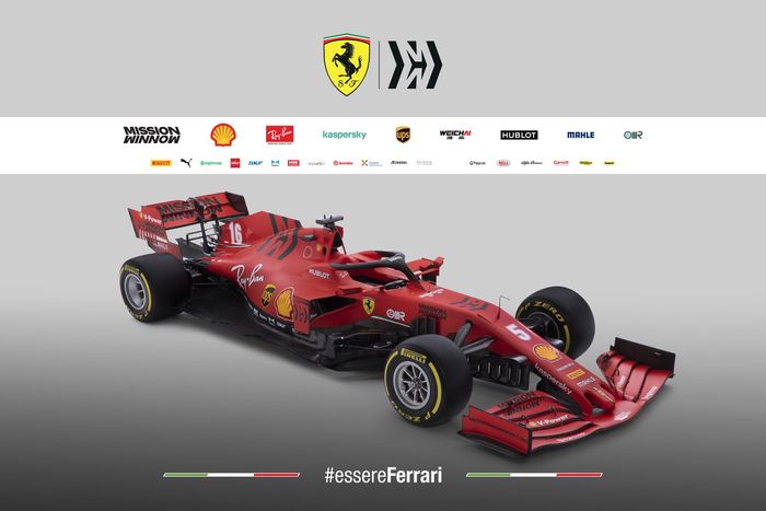 Tampilan mobil SF1000 yang akan digunakan tim Ferrari untuk menghadapi Formula 1 musim 2020.
