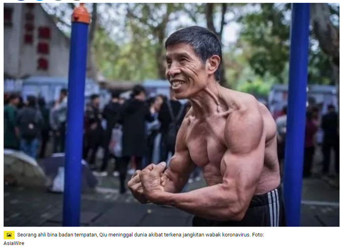 Qiu Jun sang binaragawan semasa hidup