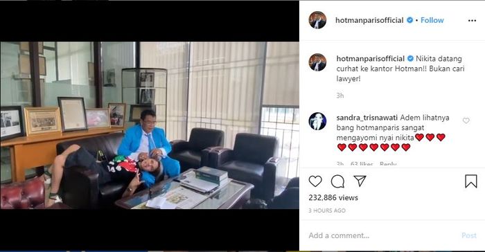 Bercanda Soal Ingin Miliki Anak dari Nikita Mirzani, Hotman Paris: Dia Perempuan yang Tepat Untuk Jadi Pengacara