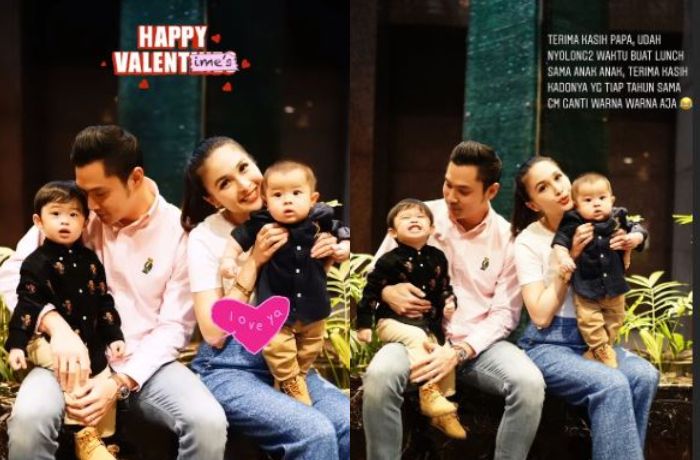 Sandra Dewi dapat kado Valentine