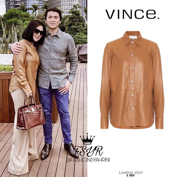Harga Leather Shirt dari brand Vince