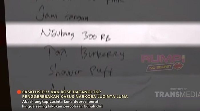 Lucinta Luna minta uang pada Abash untuk membayar utangnya selama ditahan