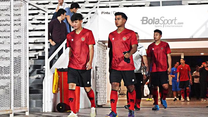Pemain muda PSIS Semarang, Alfeandra Dewangga, hadir di TC timnas Indonesia senior, Jumat (15/2/2020) di Stadion Madya Senayan.