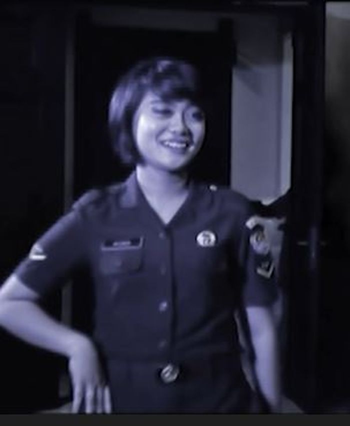 Sertu Rizka Nurjanah ketika masih aktif bertugas