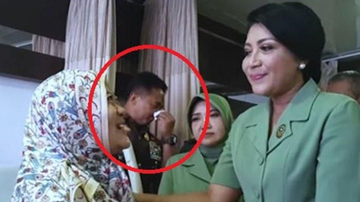 Kondisi Sertu Rizka Nurjanah yang alami kebutaan akibat tumor otak, membuat Jenderal Andika Perkasa menangisinya