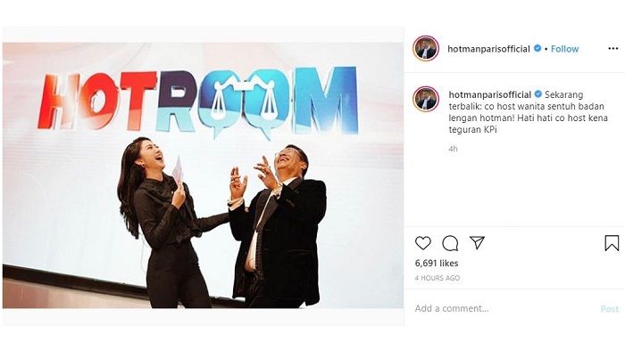 Unggahan Hotman Paris yang menyindir balik KPI Pusat