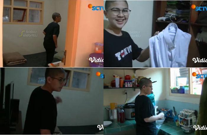 Kamar Tidur dan Dapur di Rumah Baim Cilik