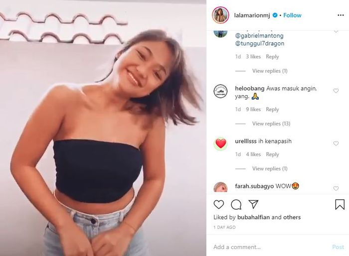 Komentar netizen dalam postingan Marion Jola
