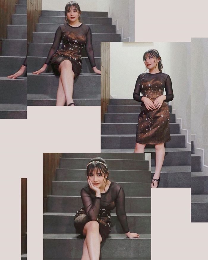 Dress kondangan Prilly Latuconsina