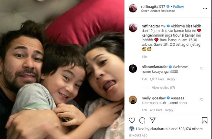 Raffi Ahmad dan Nagita Slavina pamer foto di Jakarta