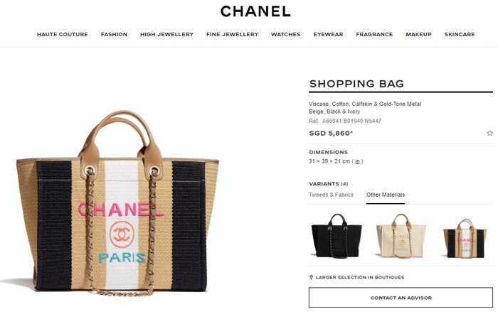 Chnael Shopping Bag