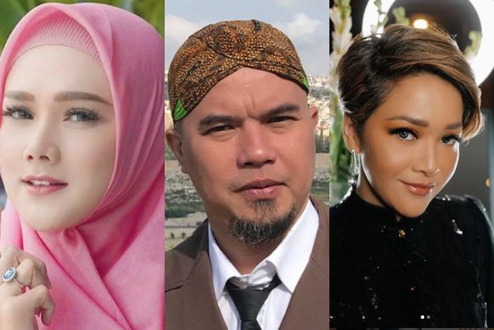 Mulan Jameela, Ahmad Dhani dan Maia Estianty.