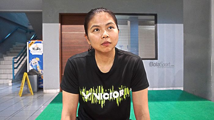 Pebulutangkis Ganda Putri Indonesia, Greysia Polii saat diwawancara oleh Bolasport.com di Pelatnas PBSI, Cipayung, Jakarta (27/2/2020)