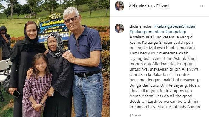 Unggahan Ibu Ashraf Sinclair