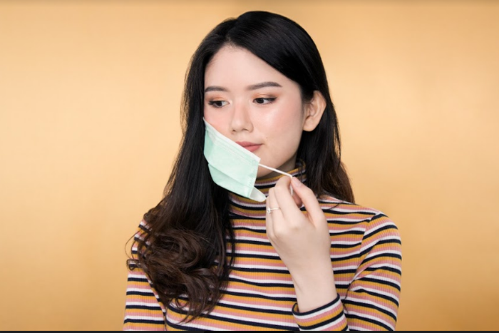 Cara meggunakan masker.