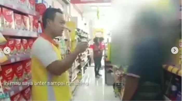 Polisi menginterogasi pelelaku pencurian susu formula di minimarket