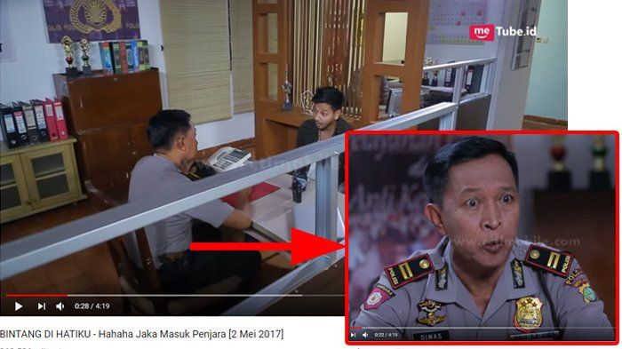 Masran dalam satu frame bersama Sonny Septian dalam sinetron Bintang di Hati Ku.