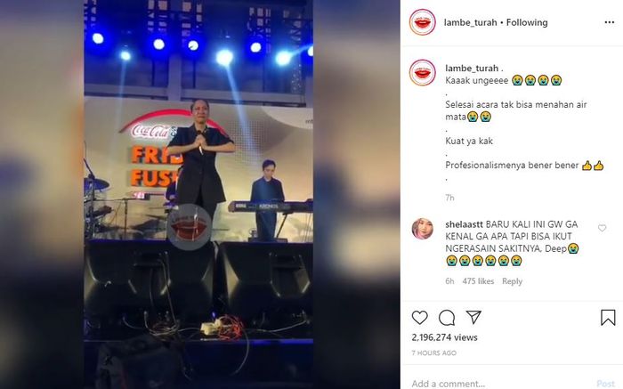 BCL kembali manggung setelah dua pekan ditinggal sang suami 