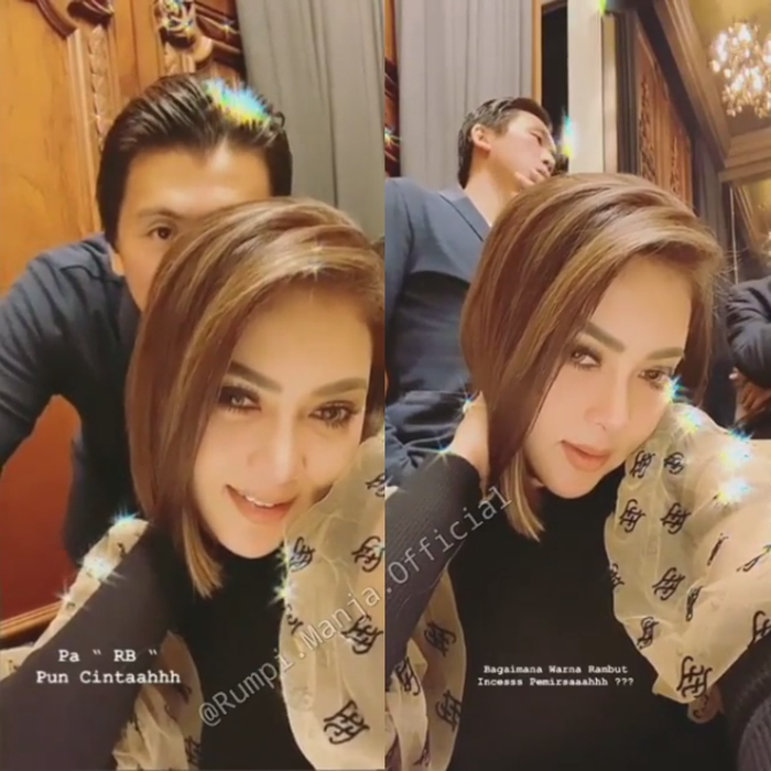 Penampilan rambut baru Syahrini