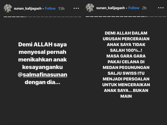 Kini Pindah Keyakinan Usai Jadi Janda di Usia Belia, <a href='https://kupang.tribunnews.com/tag/sunan-kalijaga' title='Sunan Kalijaga'>Sunan Kalijaga</a> Sempat Tuding Celana Salmafina Penyebab <a href='https://kupang.tribunnews.com/tag/taqy-malik' title='Taqy Malik'>Taqy Malik</a> Jatuhkan Talak