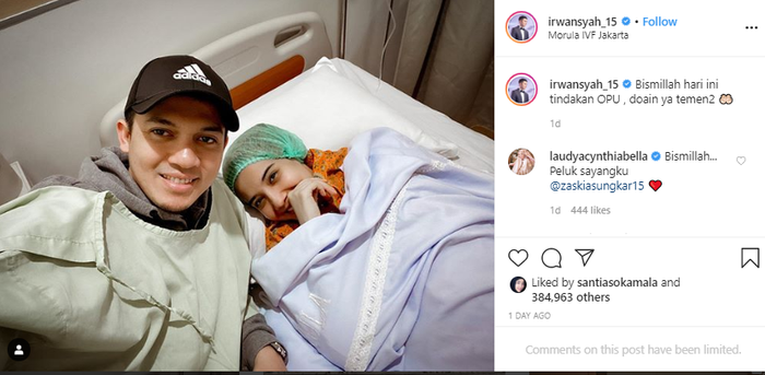 Zaskia dan Irwan saat proses program