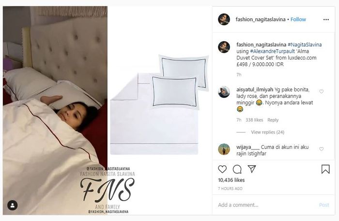 Sprei dan bed cover yang dipakai <a href='https://pontianak.tribunnews.com/tag/raffi-ahmad' title='Raffi Ahmad'>Raffi Ahmad</a> dan <a href='https://pontianak.tribunnews.com/tag/nagita-slavina' title='Nagita Slavina'>Nagita Slavina</a>