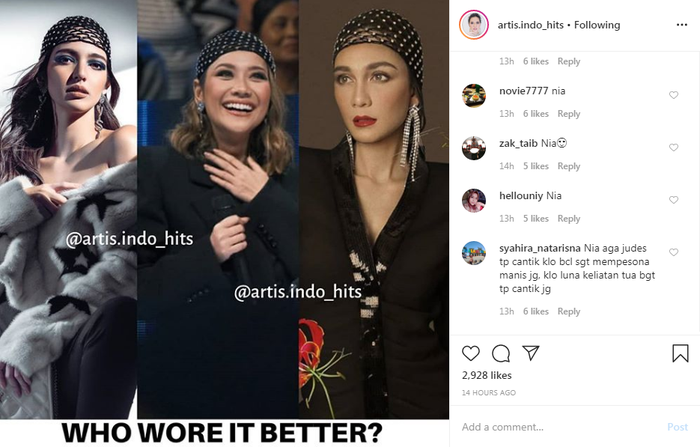 Nia Ramadhani, BCL, Luna Maya pakai bandana yang sama seharga jutaan rupiah sukses bikin galau netizen.