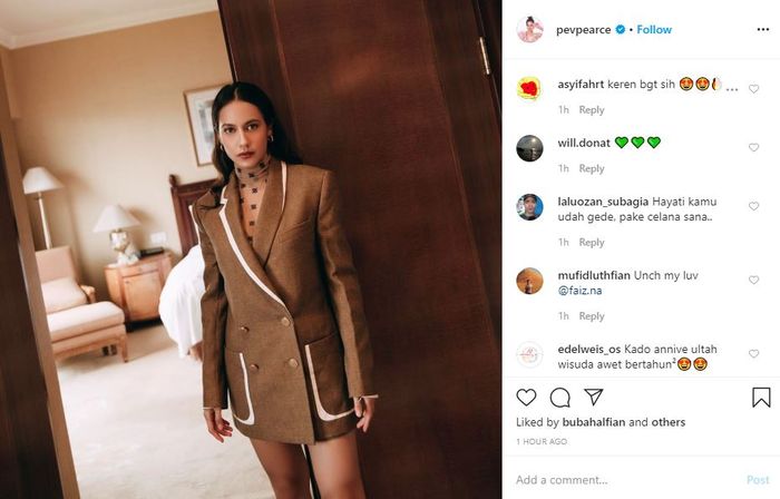 Komentar netizen dalam postingan Pevita Pearce