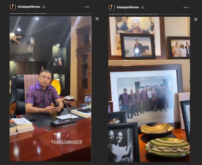 Hiasan yang ada di ruang kerja Raul Lemos