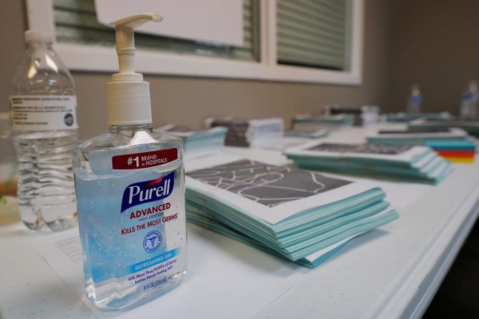 Ilustrasi hand sanitizer.