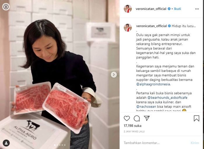 Veronica Tan bicarakan bisnisnya