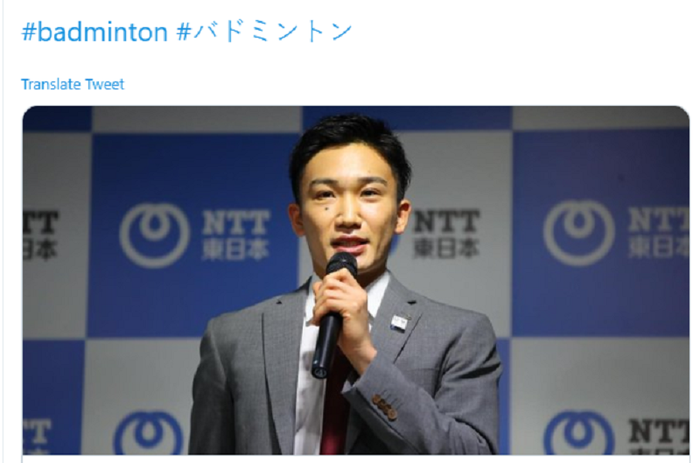 Tunggal putra Jepang, Kento Momota mengadakan konferensi pers di Jepang setelah pulih dari cedera akibat kecelakaan.