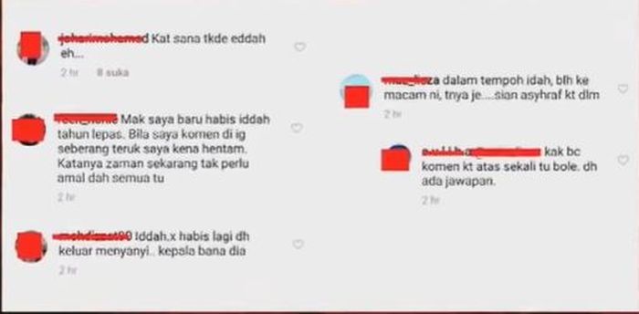 Kritikan pedas netizen soal masa iddah untuk BCL